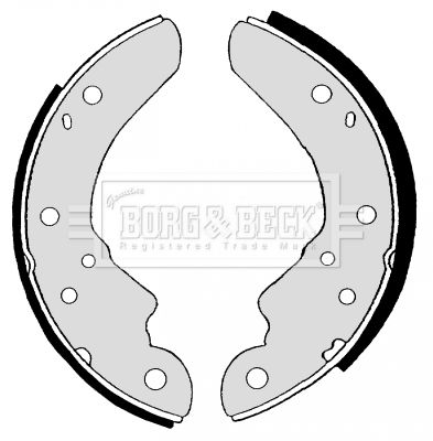 BORG & BECK Piduriklotside komplekt BBS6002